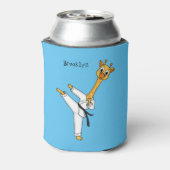 Kung Fu giraffe cartoon Blikjeskoeler (Blikje Achterkant)