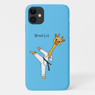 Kung Fu giraffe cartoon Case-Mate iPhone Case