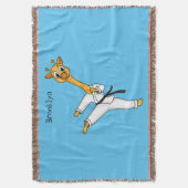 Kung Fu giraffe cartoon Deken (Voorkant Verticaal)