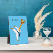 Kung Fu giraffe cartoon Fotoplaat (Zijkant)