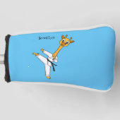 Kung Fu giraffe cartoon Golfheadcover (Voorkant)