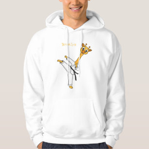 Kung Fu giraffe cartoon Hoodie