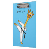 Kung Fu giraffe cartoon Klembord (Links)