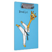 Kung Fu giraffe cartoon Klembord (Rechts)