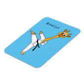 Kung Fu giraffe cartoon Magneet (Linkerzijde)