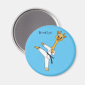 Kung Fu giraffe cartoon Magneet (Voorkant / Achterkant)