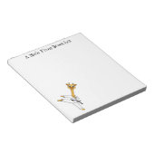 Kung Fu giraffe cartoon Notitieblok (Schuin)