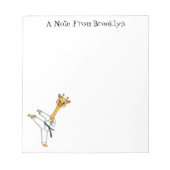 Kung Fu giraffe cartoon Notitieblok (Voorkant)