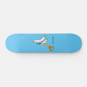 Kung Fu giraffe cartoon Persoonlijk Skateboard (Horizontaal)