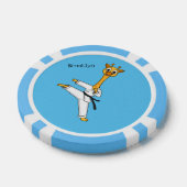 Kung Fu giraffe cartoon Poker Chips (Enkel)