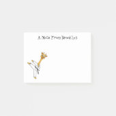 Kung Fu giraffe cartoon Post-it® Notes (Voorkant)