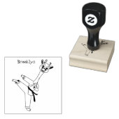 Kung Fu giraffe cartoon Rubberstempel (Gestempeld)