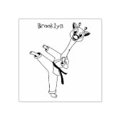 Kung Fu giraffe cartoon Rubberstempel (Afrduk)