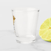 Kung Fu giraffe cartoon Shot Glas (Rechts)