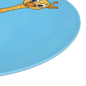 Kung Fu giraffe cartoon Snijplank (Hoek)