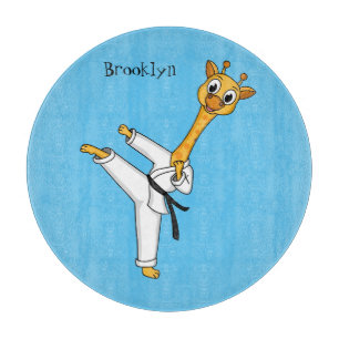 Kung Fu giraffe cartoon Snijplank