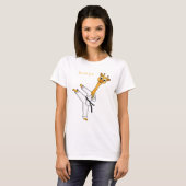 Kung Fu giraffe cartoon T-shirt (Voorkant volledig)