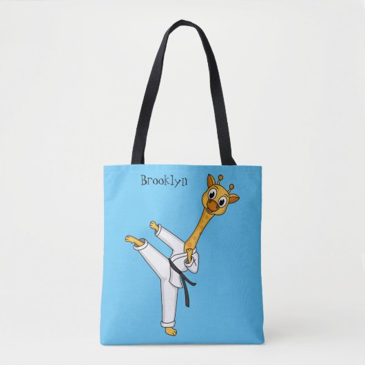Kung Fu giraffe cartoon Tote Bag (Voorkant)