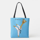 Kung Fu giraffe cartoon Tote Bag (Achterkant)