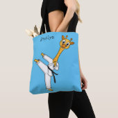 Kung Fu giraffe cartoon Tote Bag (Dichtbij)