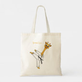 Kung Fu giraffe cartoon Tote Bag (Achterkant)