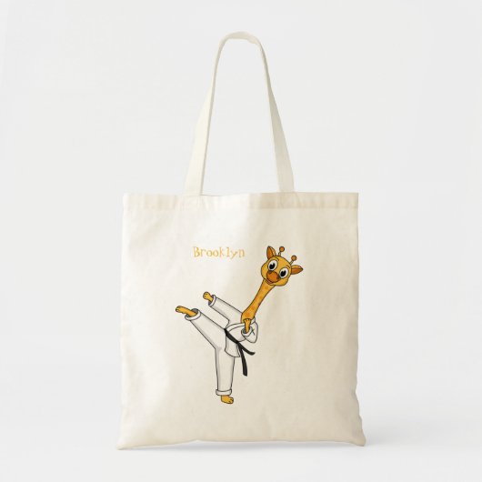 Kung Fu giraffe cartoon Tote Bag (Voorkant)