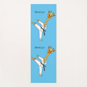 Kung Fu giraffe cartoon Yogamat (Voorkant)