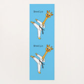 Kung Fu giraffe cartoon Yogamat (Achterkant)