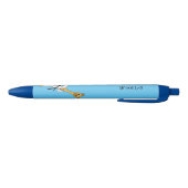 Kung Fu giraffe cartoon Zwarte Inkt Pen (Bodem)