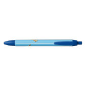 Kung Fu giraffe cartoon Zwarte Inkt Pen (Achterkant)