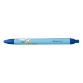 Kung Fu giraffe cartoon Zwarte Inkt Pen (Voorkant)