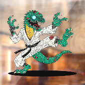 Kung Fu Hagedis Zombie Raamsticker (Vel 2)