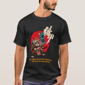 Kung Fu Hond T-shirt – Fierce Pup, Funny Kick! (Voorkant)