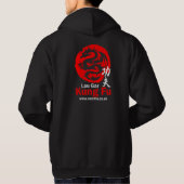 Kung Fu Hoodie (zwart) (Achterkant)