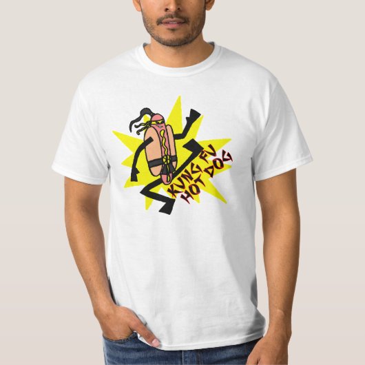 Kung Fu Hot Dog T-shirt (Voorkant)