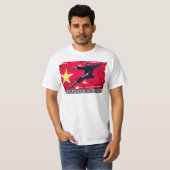 Kung Fu Icon T-shirt (Chinese vlag) (Voorkant volledig)