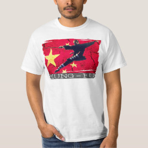 Kung Fu Icon T-shirt (Chinese vlag)