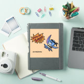 Kung-Fu Inktvis Cartoon Ninja Sticker (iPad Cover)