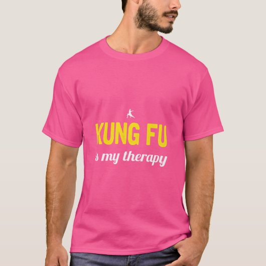 Kung Fu is mijn therapie Kung Fu T-shirt (Voorkant)