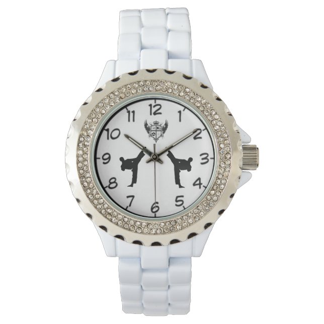 Kung fu joe Crest Horloge (Voorkant)