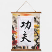 Kung Fu Kanji Hangend Wandkleed (Voorkant)
