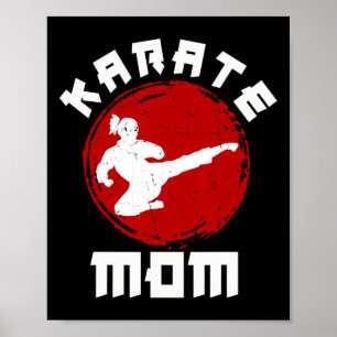 Kung Fu Karate Moeder Zwarte Band Expert Vechtkuns Poster
