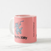 Kung Fu Kat Tweekleurige Koffiemok (Voorkant links)