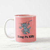 Kung Fu Kat Tweekleurige Koffiemok (Links)