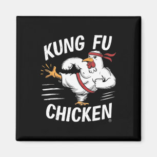 Kung Fu Kip Grappige Karate Haan Vrouwen Mannen Ch Magneet