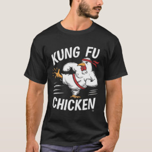 Kung Fu Kip Grappige Karate Haan Vrouwen Mannen Ch T-shirt