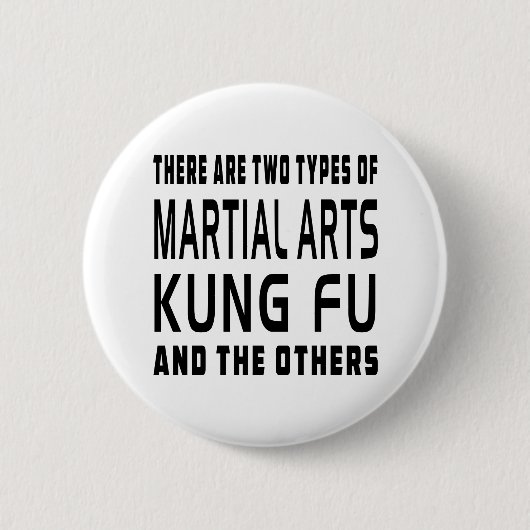 Kung Fu Martial Arts Design Ronde Button 5,7 Cm (Voorkant)