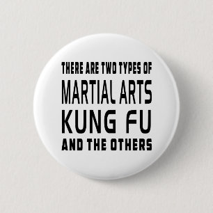 Kung Fu Martial Arts Design Ronde Button 5,7 Cm