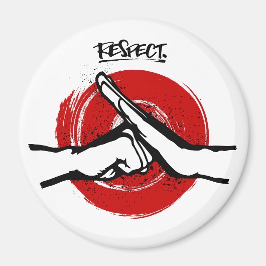 Kung Fu - Martial Arts - Respect Magneet (Voorkant)