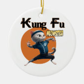 Kung Fu Meowster Keramisch Ornament (Voorkant)